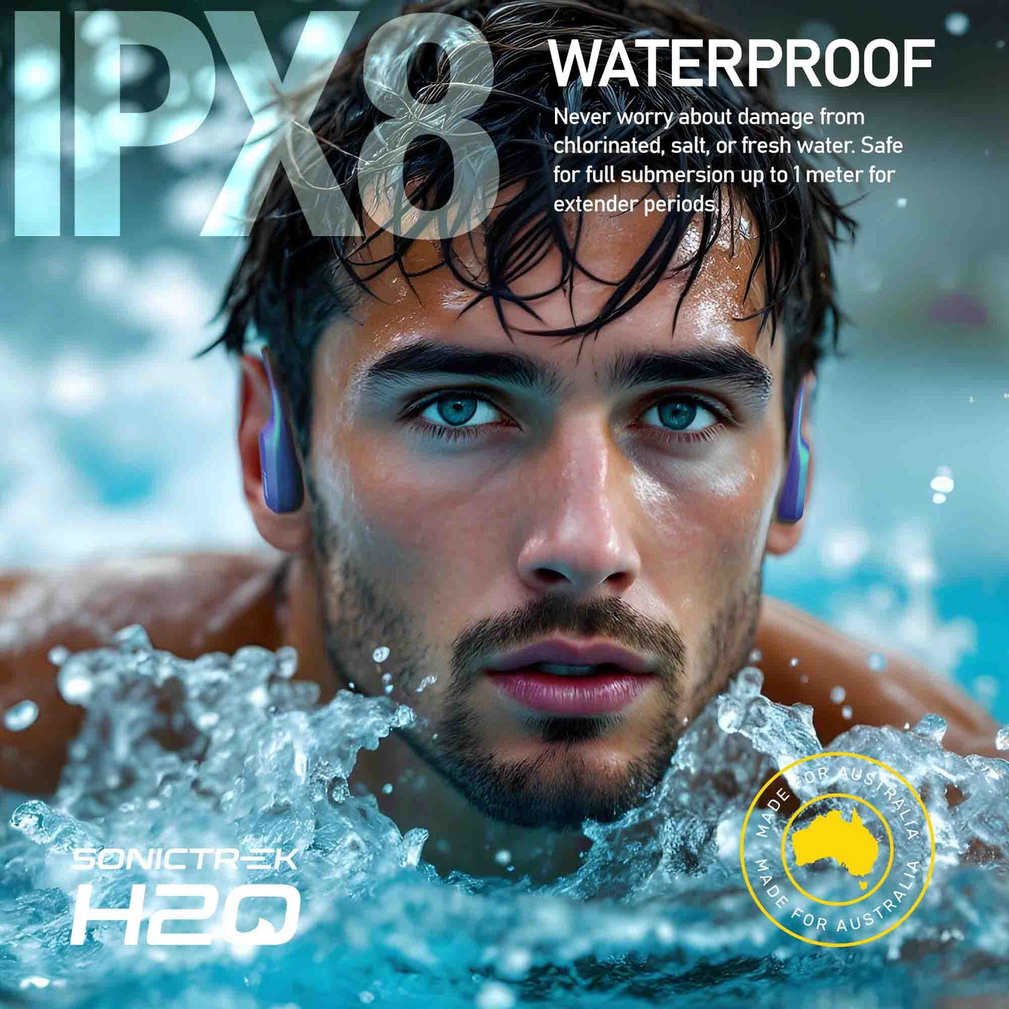Sonictrek H2O Swimming Earbuds water-resistant design
